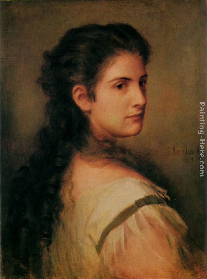 Anna Schubart painting - Franz von Lenbach Anna Schubart art painting